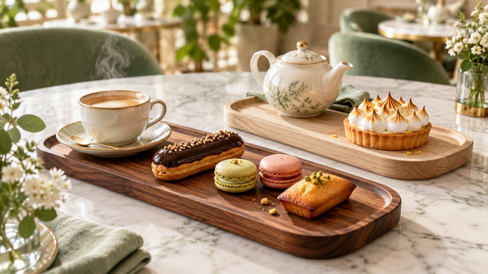 Plateaux en bois pour café, salon de thé et pâtisserie : soigner la présentation qui fait vendre
